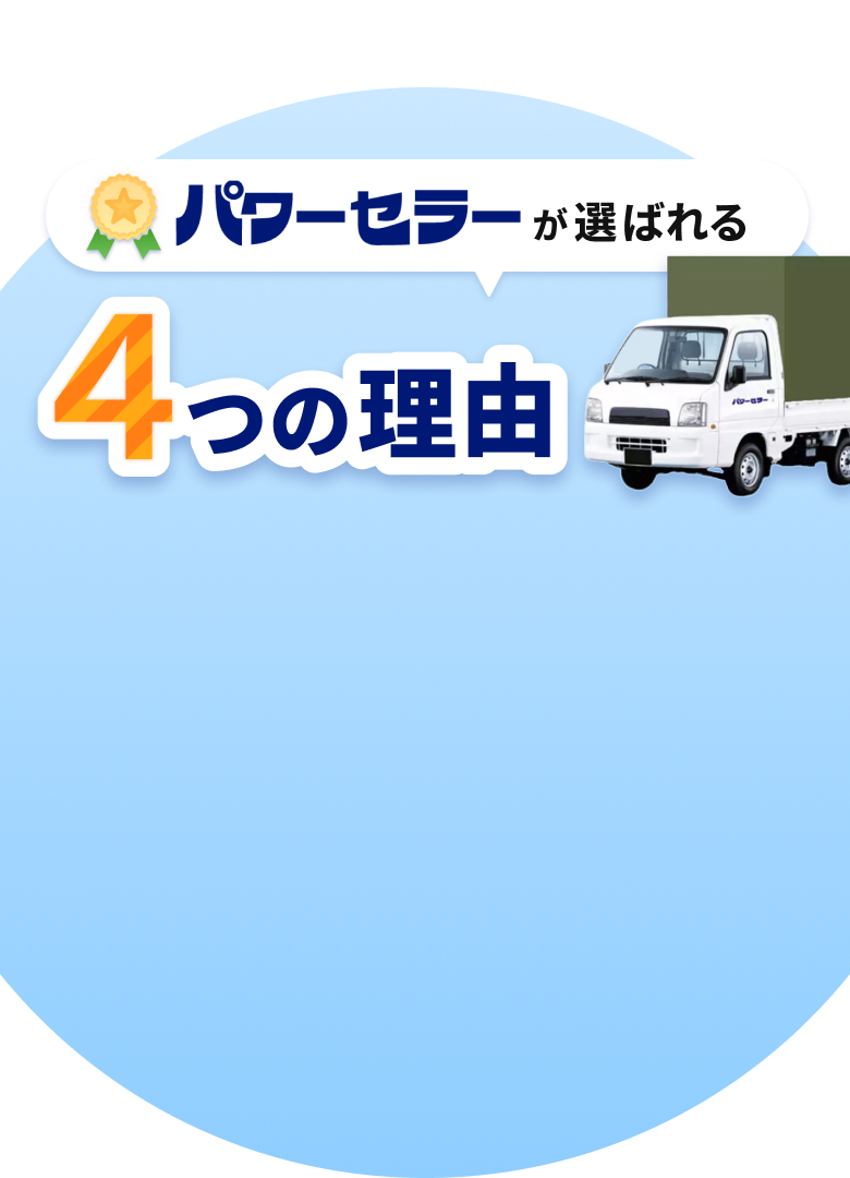 パワーセラーが選ばれる4つの理由