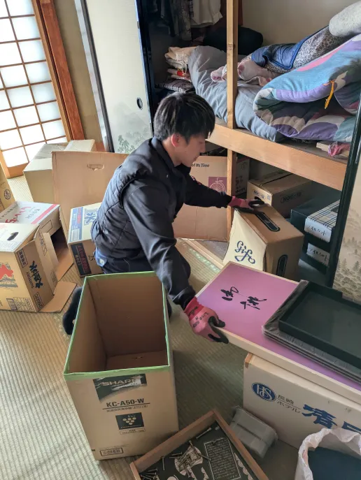 戸建ての不用品回収・細かなものを分別
