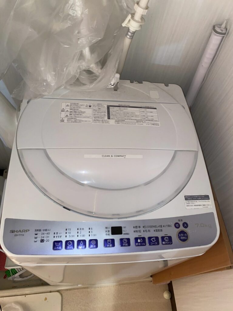 縦型洗濯機の本体写真