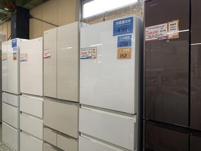 パワーセラー店内の冷蔵庫売場