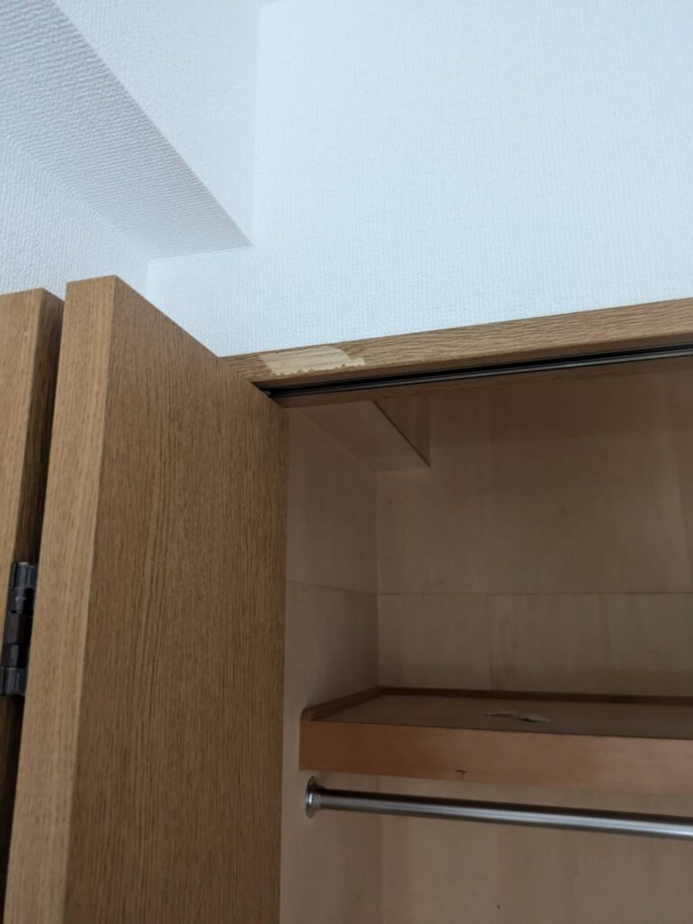 作業後：クローゼットの上段まで空に